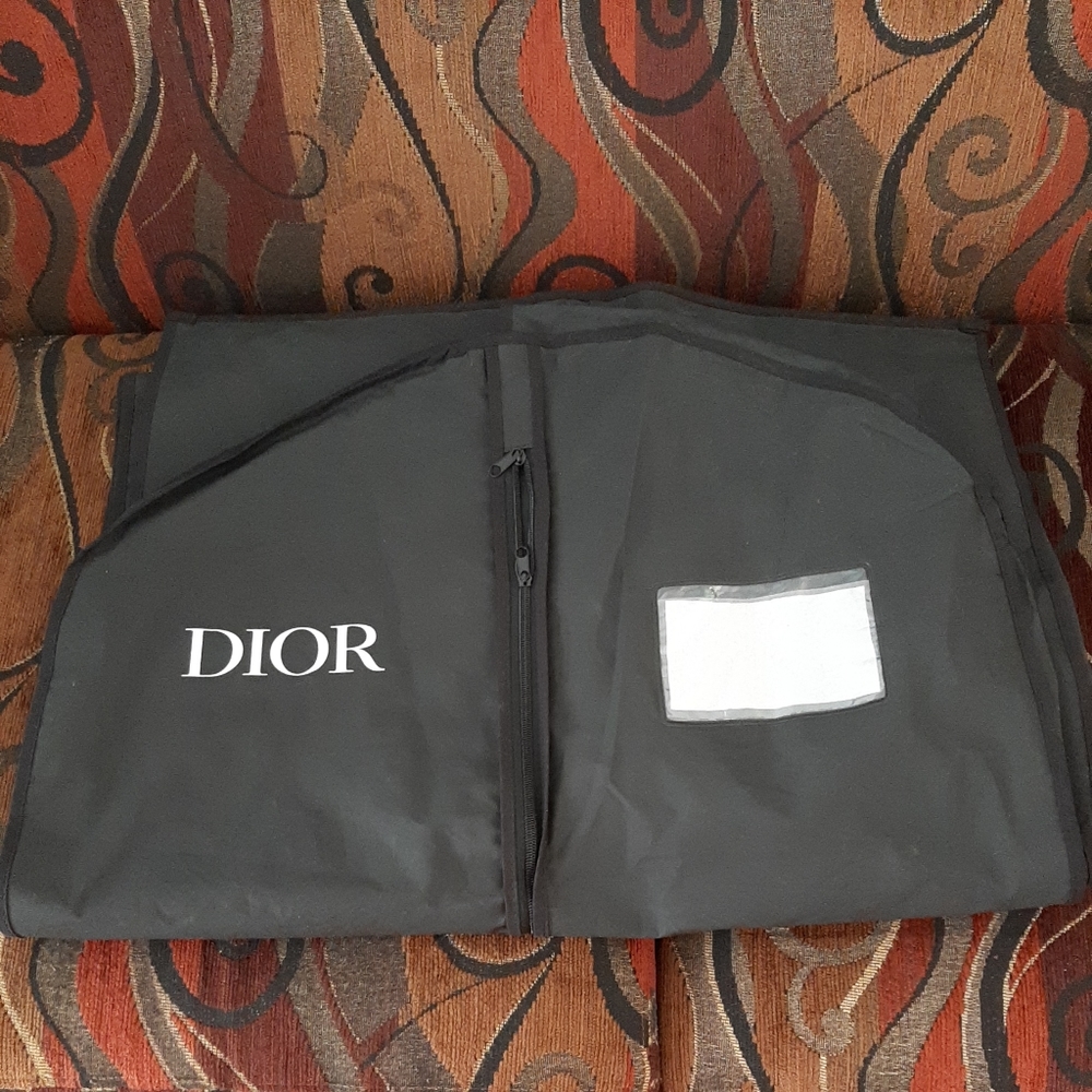 CHRISTIAN DIOR 67”x 24"x3.5" Black GARMENT BAG